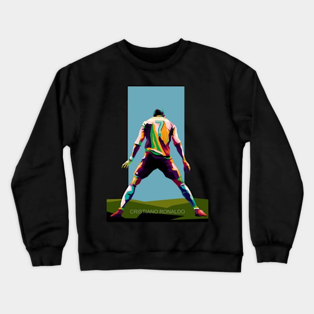 Football Trend 2022 Crewneck Sweatshirt by animaperio pixel retro